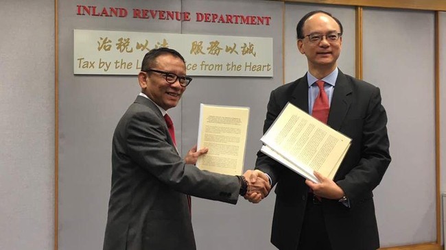 Kesepakatan dengan Hong Kong, antara lain dilakukan guna mendorong Singapura segera menyetujui Indonesia sebagai mitra keterbukaan akses informasi (AEOI).