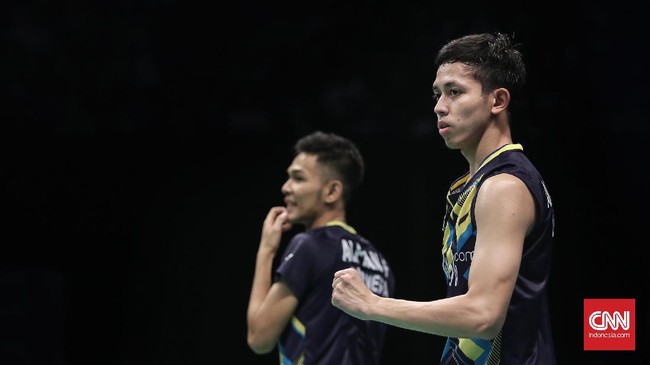 Fajar Alfian/Muhammad Rian Ardianto gagal jadi juara di Bitburger Grand Prix Gold usai kalah dari ganda Denmark, Kim Astrup/Anders Skaarup Rasmussen.