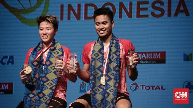 Pasangan ganda campuran Indonesia, Tontowi Ahmad/Liliyana Natsir, mengaku sangat puas karena akhirnya bisa jadi juara di ajang Indonesia Terbuka.