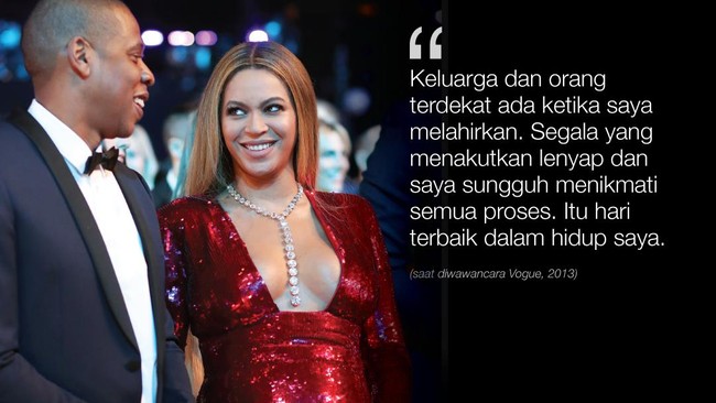 FOTO: Suara Kebanggaan Beyonce Jadi Ibu