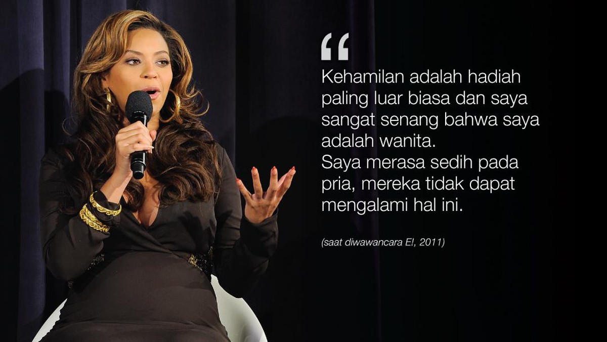 FOTO: Suara Kebanggaan Beyonce Jadi Ibu