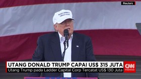 Utang Donald Trump Capai  US$ 315 Juta
