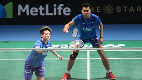 Menpora Bakar Semangat Ahsan/Rian dan Tontowi/Liliyana