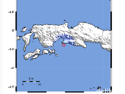 Gempa Bumi M 4,0 Guncang Masohi Maluku Tengah, Kedalaman 10 Km