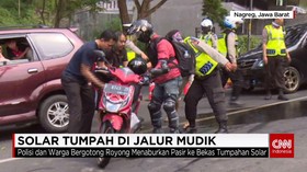 Tangki Bahan Bakar Bocor Sebabkan 4 Motor Celaka di Nagreg