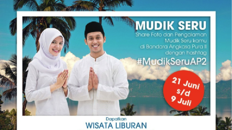 PT Angkasa Pura II mengadakan lomb foto 'Mudik Seru Angkasa Pura II'.