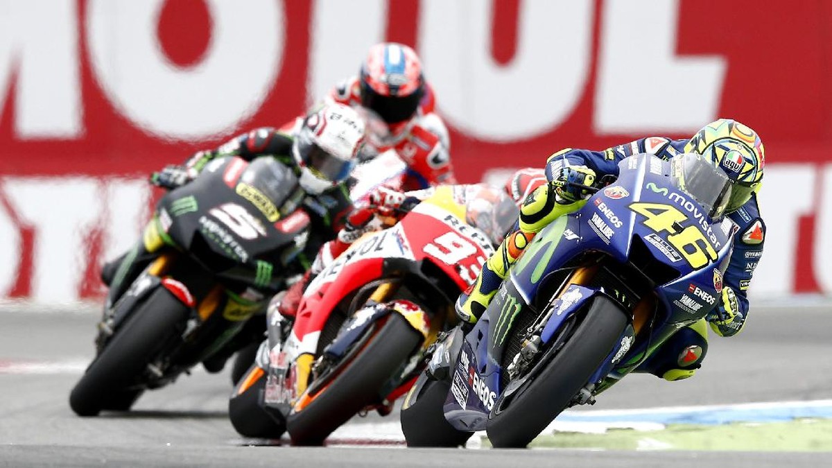 FOTO: Valentino Rossi Bungkam Kritikan di Assen