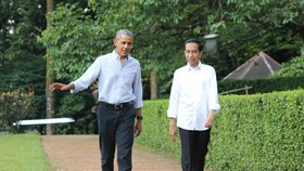 Pertemuan Singkat Jokowi dan Obama