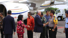 PM Malaysia Najib Tun Razak Nikmati Liburan di Bali