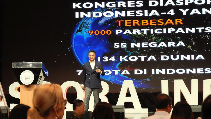 Presiden Jowo Widodo (Jokowi) menerima kunjungan delegasi diaspora Indonesia dari berbagai negara yang sedang berada di Jakarta.