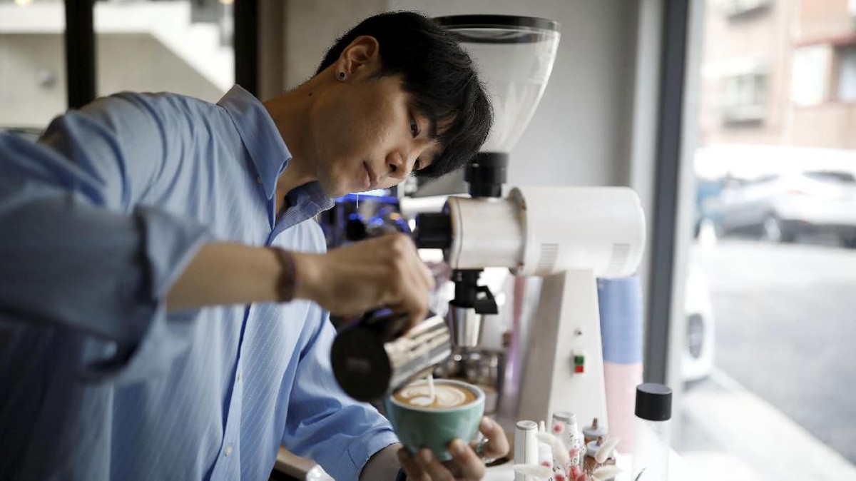 Barista Korsel Pikat Penggemar Kopi dengan 'Creamarts'