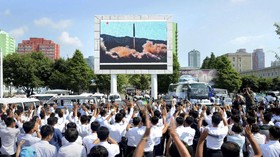 Protes Ancaman Trump, Ribuan Warga Korut Turun ke Jalan