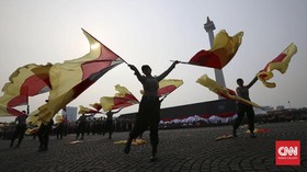 HUT Bhayangkara ke-71 Diisi Pesan Keberagaman Lewat Tarian