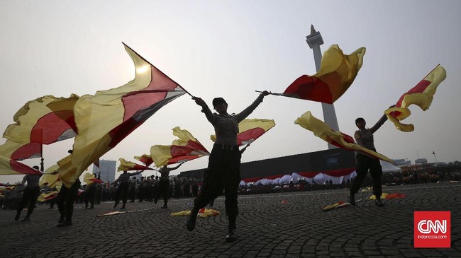 Tarian khas dari berbagai daerah di Indonesia sebagai simbol keberagaman akan menjadi salah satu acara di upacara Hari Bhayangkara ke-71.
