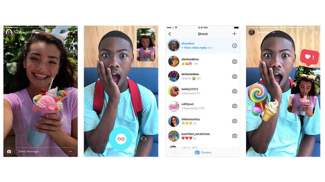 Pengguna Instagram Stories kini bisa membalas postingan teman dengan video dan foto.