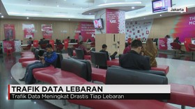 Jumlah Layanan Data Saat Lebaran