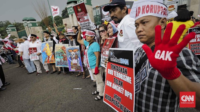Aksi Dukung KPK Tolak Angket DPR Terus Bergulir