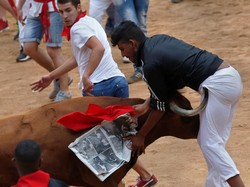 Diseruduk Banteng Saat Festival, Pria Spanyol Berdarah Sampai Mati