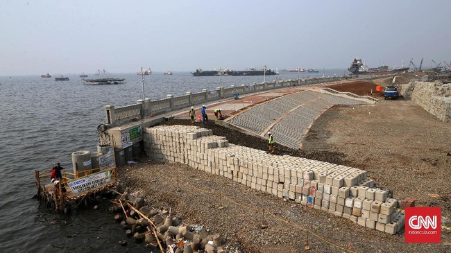 Kementerian PUPR mengevaluasi tiga pembangunan infrastruktur dengan Belanda. Salah satu yang dievaluasi; Proyek Tanggul Laut Raksasa