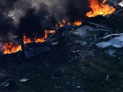 Penampakan Lokasi Pesawat Militer AS yang Jatuh di Albuquerque