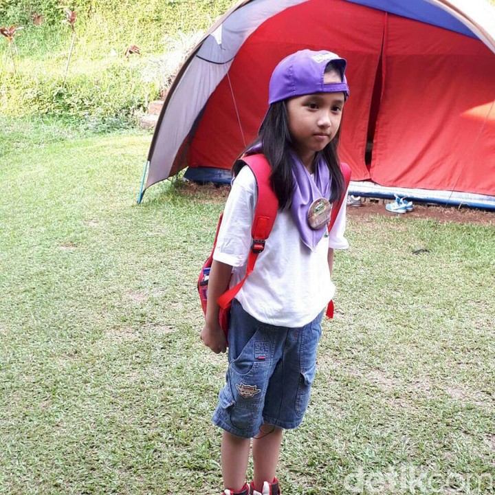 Bahkan ada juga peserta yang selama ini tinggal di Amerika Serikat, Calysta dan kebetulan sedang berlibur ke Indonesia. (Foto: Dian/HaiBunda)