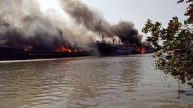 Kapal Pencari Teripang Terbakar, Dua Nelayan Hilang