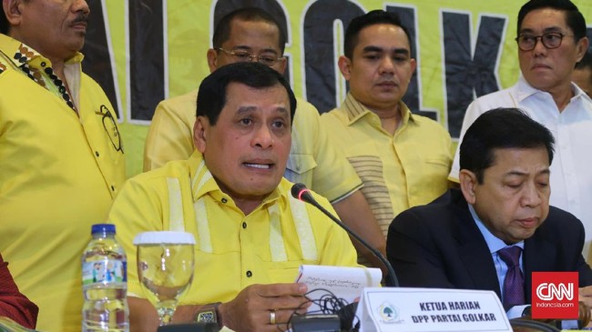 Nurdin Halid menjadi calon terkuat menjadi pelaksana tugas ketua umum Golkar untuk mengantar partai beringin ke gelaran musyawarah nasional.