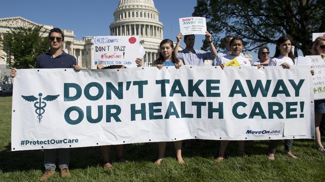 Senat AS akan melakukan pemungutan suara untuk mencabut Obamacare, tanpa undang-undang pengganti. Itu akan membuat 32 juta orang kehilangan asuransi kesehatan.