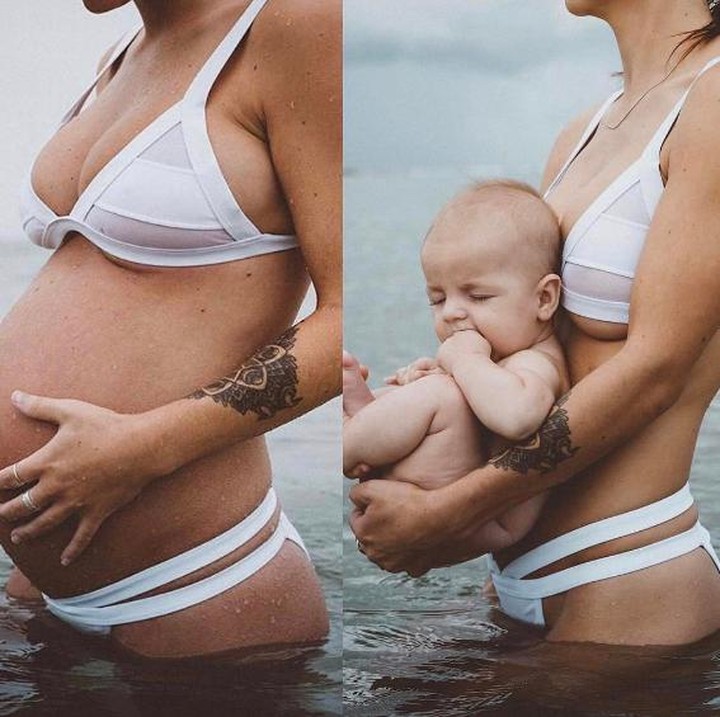 Oh, ternyata begini toh menggemaskannya anak yang ada di perut Bunda. (Foto: Instagram/ @diarido_theo via @baby)