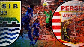 Persib vs Persija Imbang 1-1 di Babak Pertama