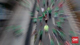 Aksi Balap Lari Liar di Kota Serang Dibubarkan Kepolisian