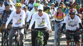 Tiga Ribu Pesepeda Ikut Gowes Nusantara Manado