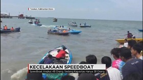 Speedboat Kelebihan Muatan Tenggelam, 10 Penumpang Tewas