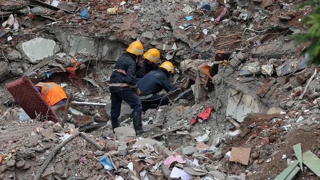 Delapan orang tewas dalam insiden runtuhnya bangunan sekolah di Lagos, Nigeria, Rabu (13/3).