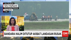 Aspal Landasan Pacu Lanud Halim Perdanakusuma Terkelupas