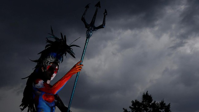 FOTO: Berebut Menjadi Jawara Dunia 'Body Painting' di Austria