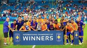 FOTO: Aksi Barcelona Hajar Real Madrid