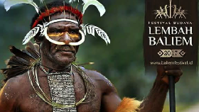 Festival Lembah Baliem Gelar Tradisi Peperangan Suku Papua