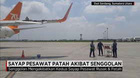 Senggolan Pesawat Lion Air dan Wings Air Patahkan Sayap