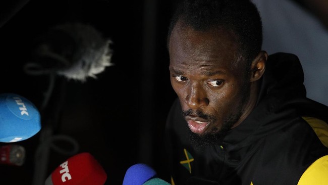 FOTO: Akhir Cerita Bolt di Kejuaraan Atletik