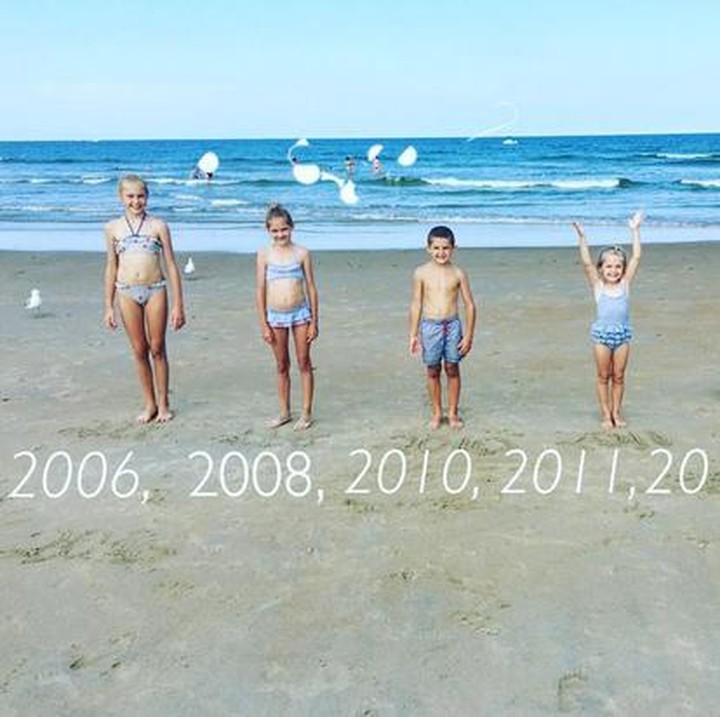 Begini jadinya kalau 5 orang kakak mengumumkan mereka bakal punya adik. (Foto: Instagram/ @mama_to_five5)