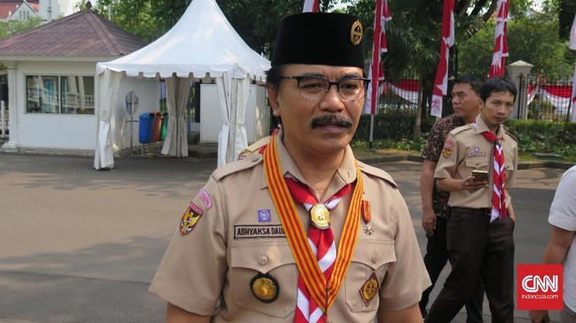 Adhyaksa diperiksa setelah polisi mendapat laporan soal dugaan penipuan, penggelapan dan pemalsuan surat terkait aset Kwarnas.