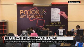 Penerimaan Pajak Hingga Juli 2017 di Bawah 50% dari Target