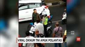 VIDEO: Oknum TNI Amuk Polantas