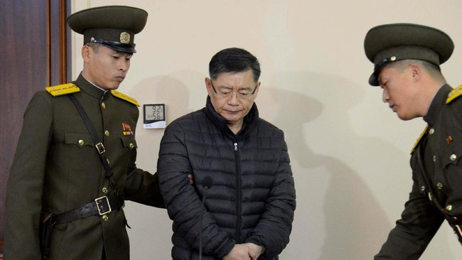 Hyeon Soo Lim dijatuhi hukuman kerja keras seumur hidup pada bulan Desember 2015 atas tuduhan mencoba menggulingkan rezim Korea Utara.