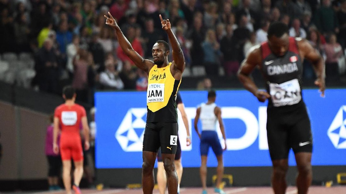 FOTO: Kisah Sedih di Garis Finis Karier Usain Bolt