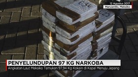 Penyelundupan Kokain 97 Kilogram di Meksiko