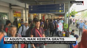 Naik Kereta Gratis pada 17 Agustus