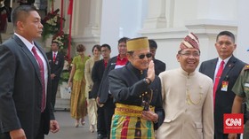 Habibie, Mega, SBY, Kompak Hadiri HUT RI di Istana