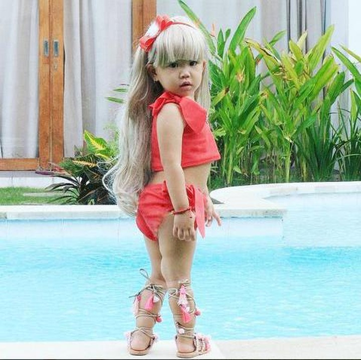<span style="color: #222222; font-family: arial, sans-serif; font-size: 12.8px;">Wow! Kece banget ya, Bun, terlihat seperti artis korea. (Foto: Instagram @aubree_arella)</span>